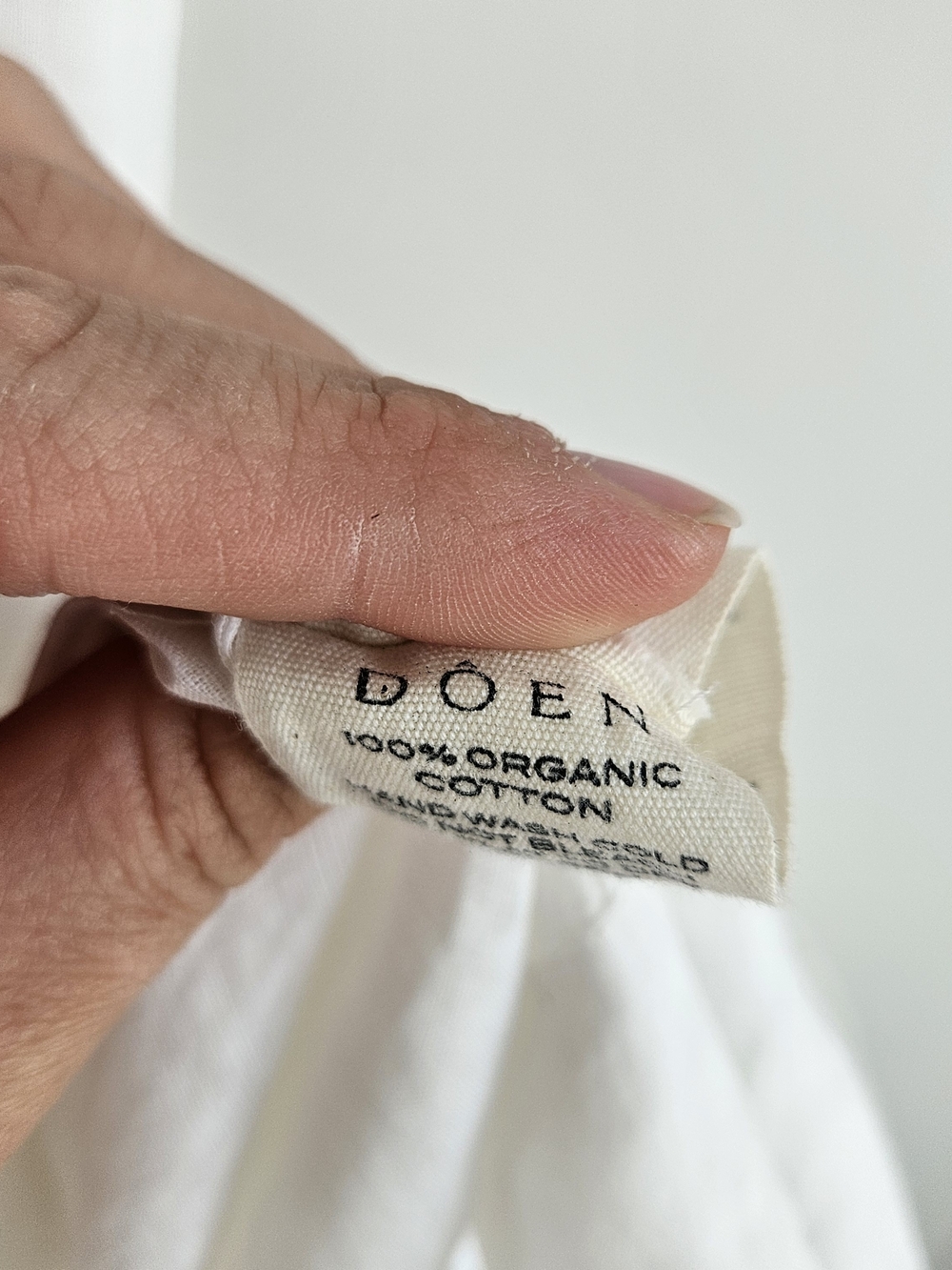 DÔEN Halina Dress in Salt Organic Cotton Ruffle Sz XL - Picture 5 of 8